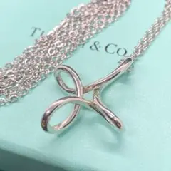 상태매우좋음 ティファニー エルサペレッティ クロスペンダント ネックレス 70cm