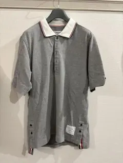 THOM BROWNE ボーダー トリコロール 半袖ポロシャツ 00 - メルカリ