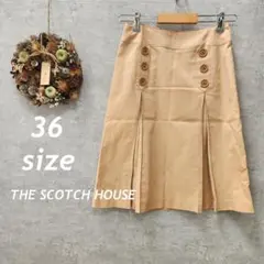 THE SCOTCH HOUSE /ベージュ /膝丈スカートのサムネイル