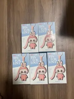 新品未開封LABUBU PIN FOR LOVE ピース ラブブ 5個セット