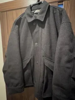 ［WYM］KERSEY MELTON FLIGHT BLOUSON チャコール