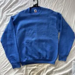 FRUIT OF THE LOOM 青 スウェット Lサイズ