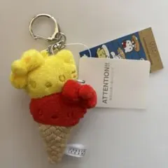 サンリオ キティ ローリーズファーム me％ ぬいキーホルダー アイス