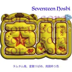 7/5までセール⭐︎SEVENTEEN ホシ ぷっくりネームボード
