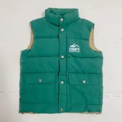‼️ダウンベスト　男の子　中綿ベスト　ベスト　130 CAMP7 ダウン　グリーン