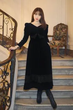 herlipto Belmont Floral Velour Dress - メルカリ