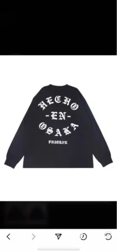 【PHATRNK✙ファットランク】 OSAKAロゴ ロンT S 黒 PHATRNK✙ファットランク】 OSAKAロゴ ロンT S 黒