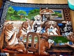 Dogs Playing Poker タペストリー ラグマットのサムネイル