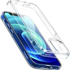 Spigen iPhone 12 mini ケース クリア 9H背面 携帯