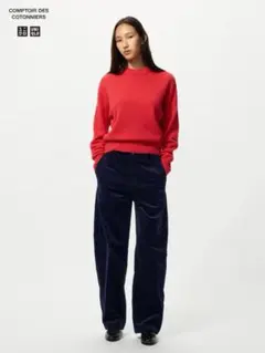 UNIQLOコーデュロイカーブパンツ丈長め/オンライン限定