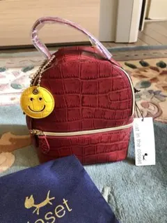 cat in the closet 未使用 赤 牛革 ミニリュック チャームb2