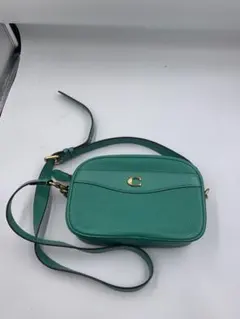 美品 COACH カメラバッグ グリーン ピンク - メルカリ