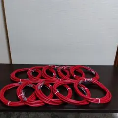 Cat.6 UTP LANケーブル 3m赤10本