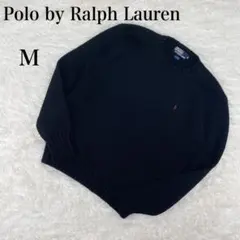 美品 Polo by Ralph Lauren ウール ニット セーター 黒 M