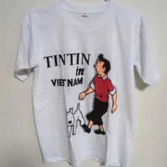 タンタンTINTIN in VIETNAM タンタンの冒険両面プリント tシャツのサムネイル