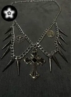 Fiamma 一点物✴︎十字架✴︎y2k/grunge Necklace