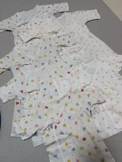 【MIKIHOUSE】ミキハウス コンビ肌着セット長肌着3着 短肌着3着 6点