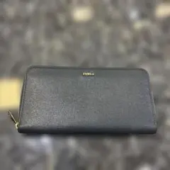 FURLA グレー 系レザー 長財布