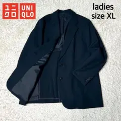 【新品・未使用品】UNIQLO リラックステーラードジャケット XL ネイビー