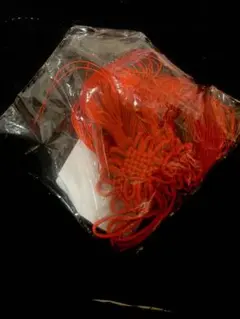 超特価！中古品、カルタファタ用 ストリング シリコン製結びヒモ 赤