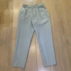 ライトグリーン ストレートスラックス ウエストゴム　ロペピクニック