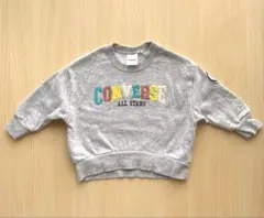 コンバース　裏起毛スウェットトレーナー　グレー　90