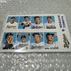 オリックス・バファローズ 証明写真風ステッカー 野口