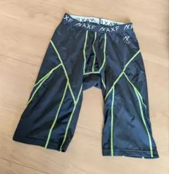 AXF スポーツ用パンツ M 黒/緑　インナータイツ スパッツ