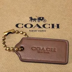 新品 COACH タグ型キーホルダー ボールチェーンキーホルダー チャーム