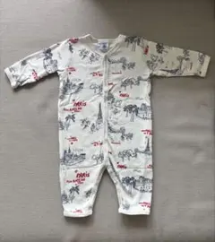 Petit Bateau パリ風景ロンパース 6m
