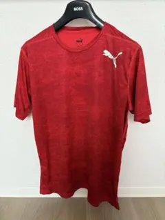 PUMA スポーツ用レッドTシャツ Mサイズ