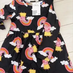 H&M ペッパピッグ 長袖ワンピース 90cm