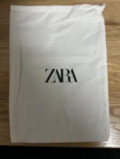 ZARA ロゴ入り布製巾着袋