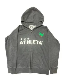 ATHLETA フルジップフーディ グレー　キッズ　140