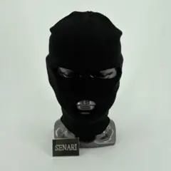 S-721/サバゲー/THE！目だし帽！！　ニット　バラクラバ/ブラック　黒