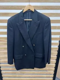 GIANFRANCO FERRE ダブルブレストジャケット ネイビー イタリア製 