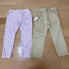 ユニクロ　　サニーランドスケープ　レギンス　パンツ　セット　100cmのサムネイル