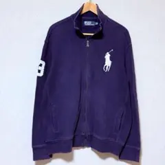 ラルフローレン トラックジャケット ビッグポニー ネイビー XL フェード