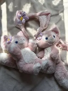 香港ディズニー リーナベル カチューシャ しっぽ シッポ 尻尾 新品タグ