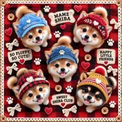 新柄‼️犬柄【394】パネル生地