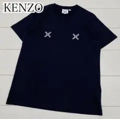 良品　ケンゾー　レディース　Ｔシャツ　半袖カットソー　クロスロゴ　黒　Ｓのサムネイル
