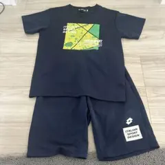 277Lotto イタリアンスポーツデザイン Tシャツショートパンツセット140