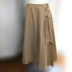 ＜M＞ ビームス BEAMS　スカート ベージュ フレア ロング 291のサムネイル