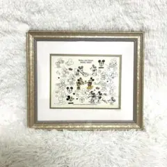 2500点限定★ディズニー　ミッキー　ミニー　model sheet バッジ