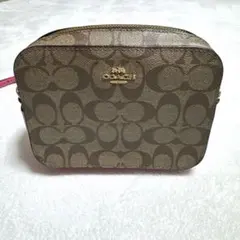 COACH コーチ ショルダーバッグ シグネチャー ピンク