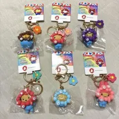 ミャクミャク サンリオ 立体マスコット 日焼け キーホルダー 6種