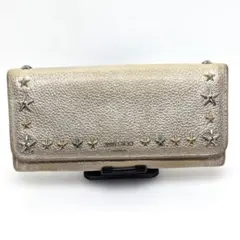JIMMY CHOO ジミーチュウ 長財布 レディース 星スタッズ ゴールドのサムネイル
