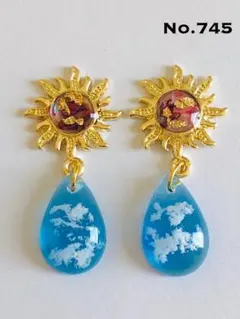 ✩.*˚こひなちさん専用♡空と太陽。 ピアス イヤリング