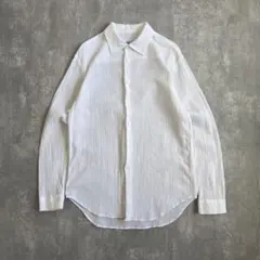 MANI ジョルジオアルマーニ ヴィンテージ 上質 スキッパーリネンシャツ