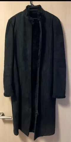 WEEKEND MaxMara スエードロングコート（中ボア） ブラック